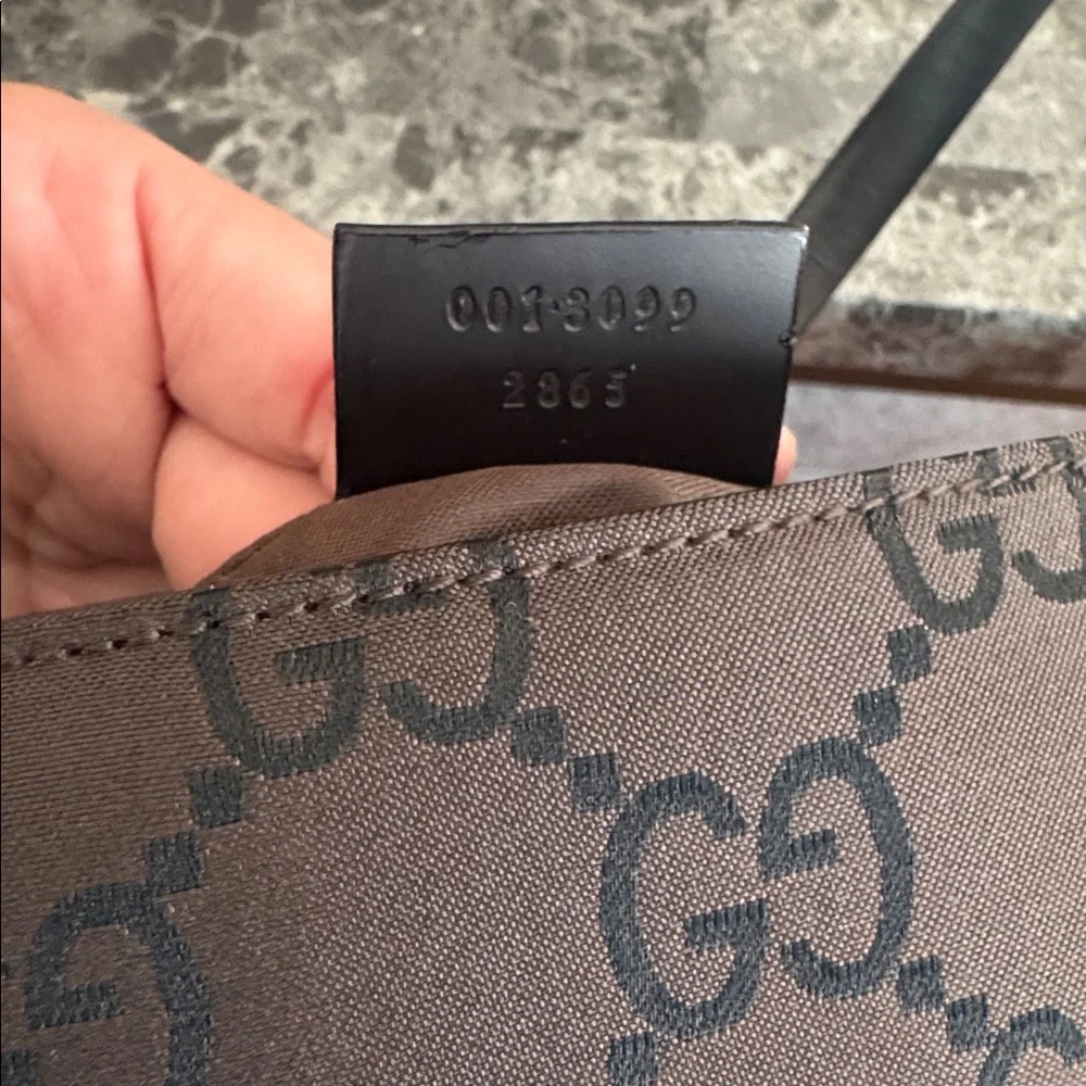 GUCCI GG Monogram Canvas Shoulder Bag Vintage Y2K Gucci Purse Classic Handbag